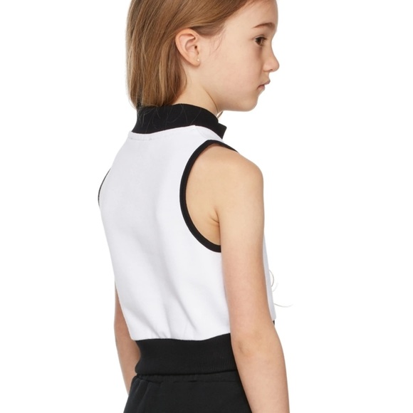 Balmain Kids White Mock Neck Tank Top - Picture 2 of 7